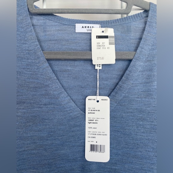 NWT Akris Long Sleeve Sweater/Pullover Size 8 - Picture 2 of 14